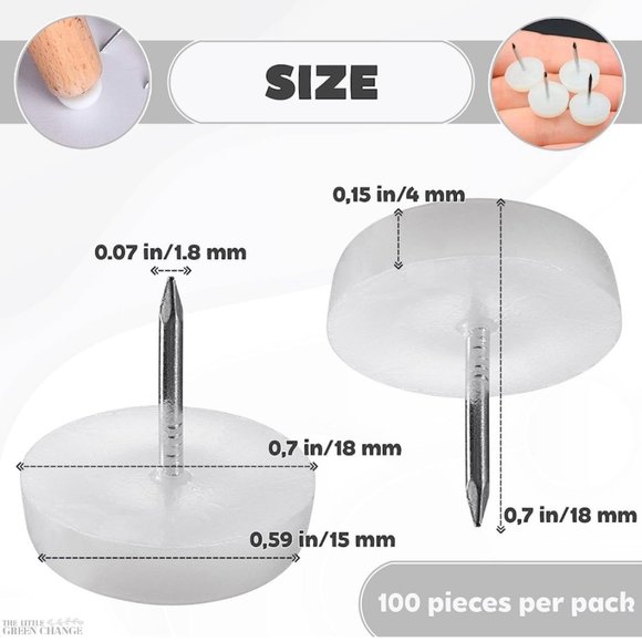 Nylon Floor Glides / Pads (20 Pack) - Picture 2 of 5